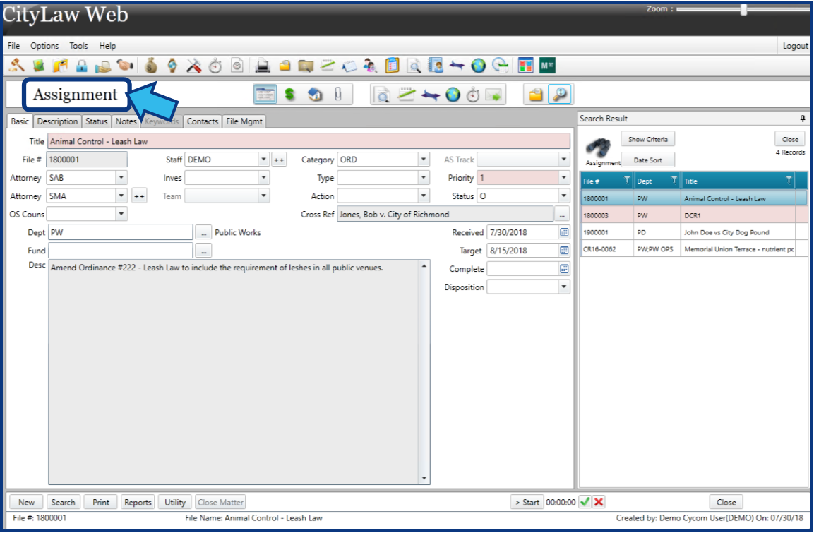 General Layout of Modules – Cycom Help Center