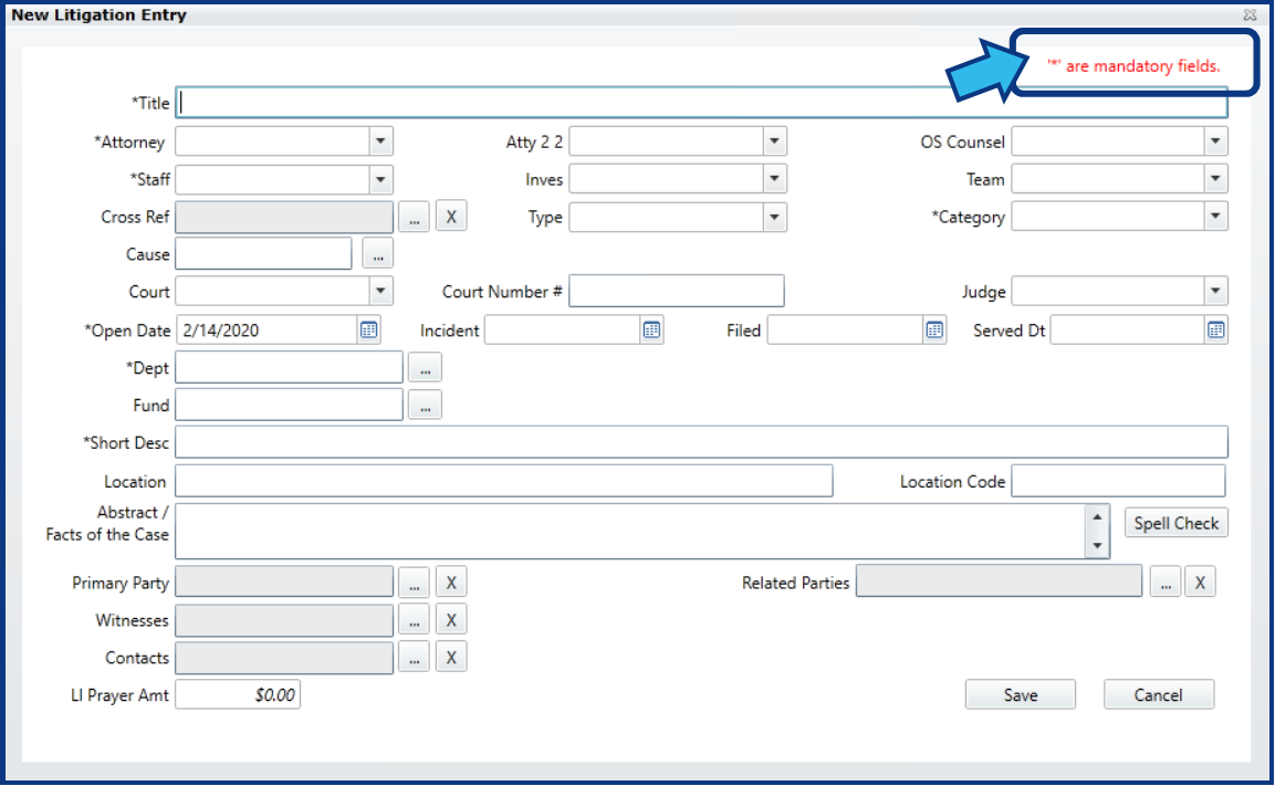 Training Notes Litigation Module Help Center